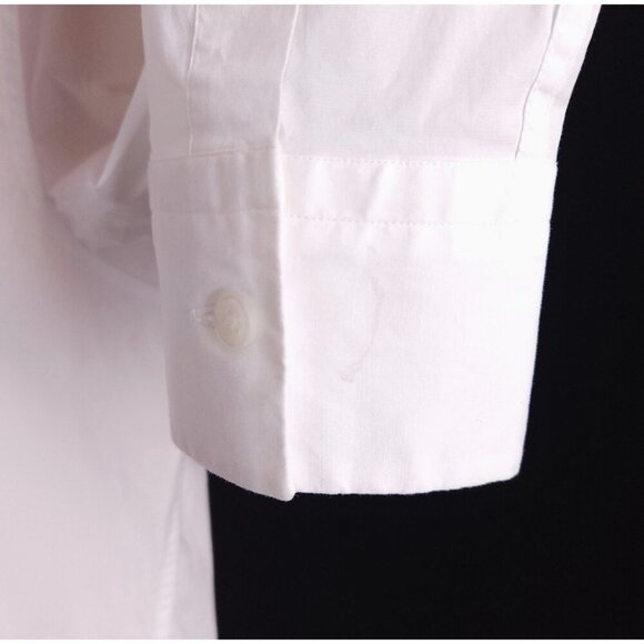 Z Zegna Cotton Tuxedo Shirt 39 15.5 Reg Fit Mens White Dress Formal $460 - Picture 7 of 13